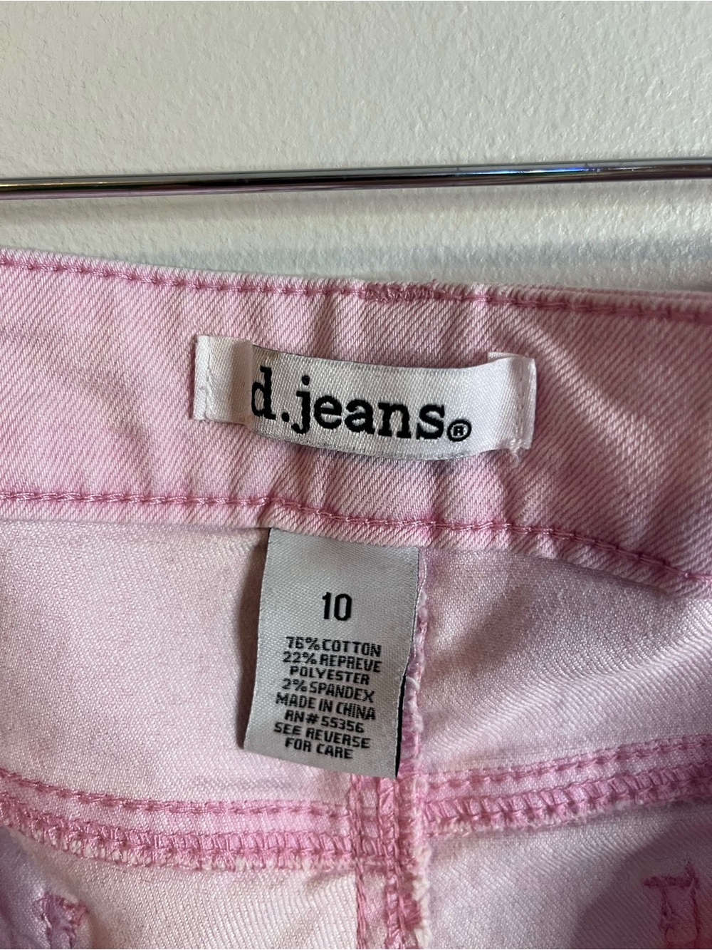 d. jeans Pastel Pink Jeans - Picture 2 of 7